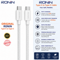 RONIN Original Type-C to Type-C Cable Fast Charging | Braided Cable | High-Speed Data Transfer | Durable Design