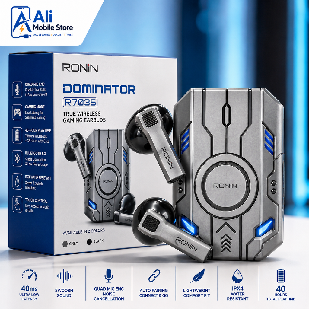 Dominator Earbuds 40ms Ultra Low Latency | Gaming Buds | Swoosh Sound | Metallic Build